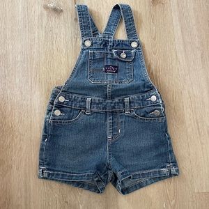 Jordache Toddler Girls Denim Short Overalls Size 5T